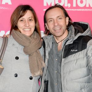 Philippe Candeloro et sa femme Olivia - Avant-première du film "Moi, Tonya" au cinéma l'UGC Normandie à Paris. © Coadic Guirec/Bestimage 