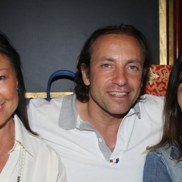 Jeanne D'hauteserre. Maire du 8e arrondissement, Philippe Candeloro et sa femme Olivia Darmon - Soirée dîner de gala "Pétanque des stars" au restaurant César palace à Paris, France, le 22 juin 2017. © Philippe Baldini/Bestimage