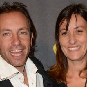 Philippe Candeloro et sa femme Olivia - Première de la comédie musicale "Cats" au théâtre Mogador à Paris, le 1er octobre 2015.