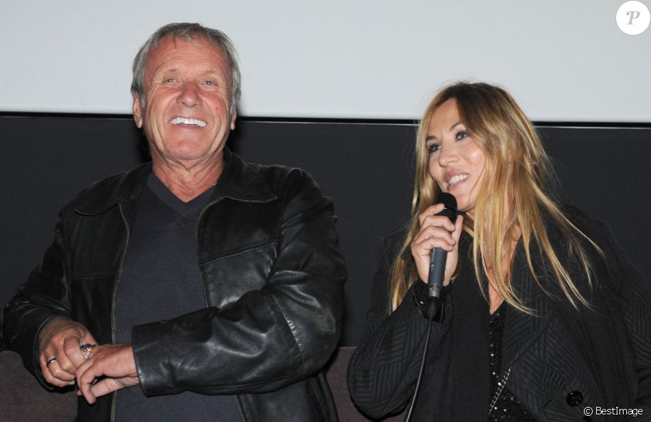 Exclusif - Mathilde Seigner et Yves Renier - Projection privée du film "Médecin chef à la santé". Le 1er octobre 2012