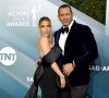 Jennifer Lopez et Alex Rodriguez aux Screen Actors Guild Awards à Los Angeles, le 19 janvier 2021.