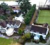 La maison de Ricky Gervais - La Tamise déborde dans le Berkshire, en Angleterre, et inonde les jardins. Le 5 février 2021. @Splash News/ABACAPRESS.COM
