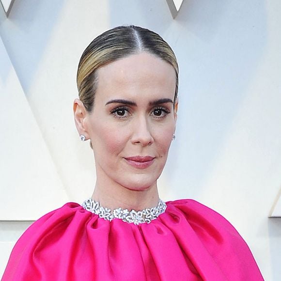 Sarah Paulson lors du photocall des arrivées de la 91ème cérémonie des Oscars 2019 au théâtre Dolby à Hollywood, Los Angeles, Californie, Etats-Unis, le 24 février 2019.