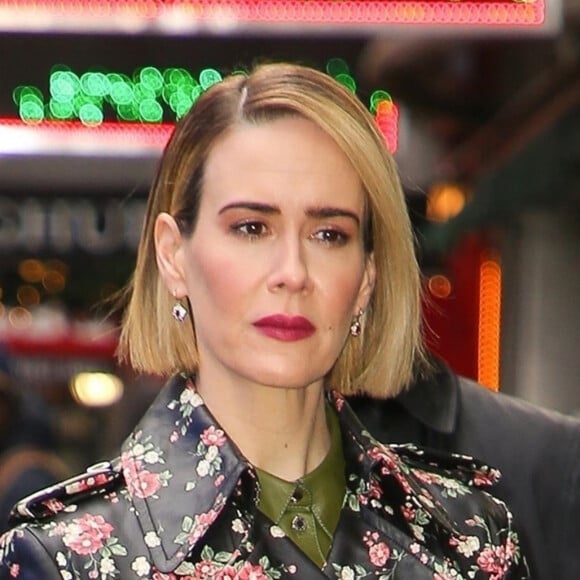 Sarah Paulson fait la promotion de son nouveau film Glass à New York, le 17 janvier 2019.