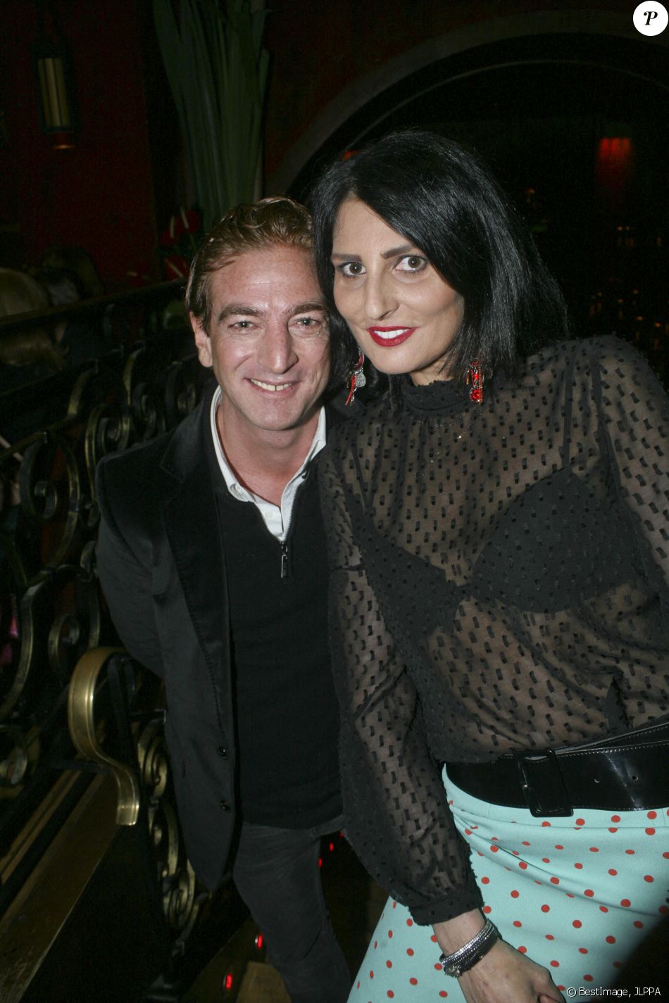 Ludovic Chancel et Sylvie Ortega Munos - Soirée de lancement du livre "Fêtes et merveilles du monde forain" de Marcel Campion (Préface de Claude Lelouch) au Buddha-Bar à Paris, France, le 15 novembre 2016. © JLPPA/Bestimage