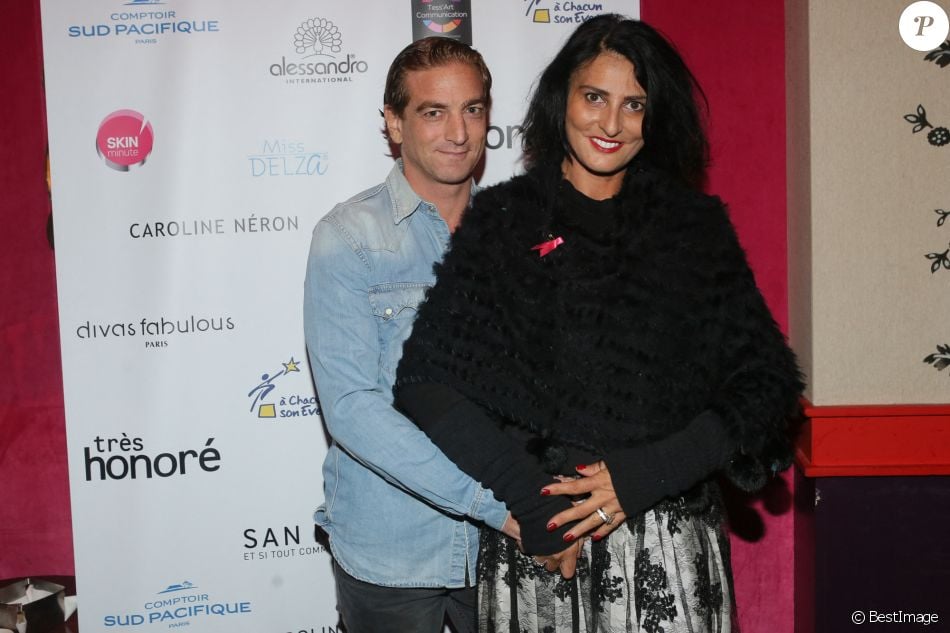 Exclusif - Ludovic Chancel et Sylvie Ortega Munos - Soirée cocktail dînatoire "Octobre Rose" au profit de l'association "à Chacun son Everest!" (l'association aide les malades à guérir mieux grâce à l'ascension de "leur Everest " au Très Honoré à Paris, France, le 24 octobre 2016. © CVS/Bestimage