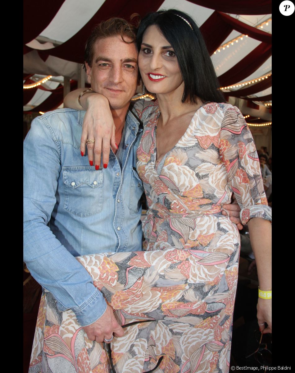 Ludovic Chancel et Sylvie Ortega Munos à l'inauguration de la fête des Tuileries organisée par Caroline Barclay le 24 juin 2016. © Philippe Baldini / Bestimage