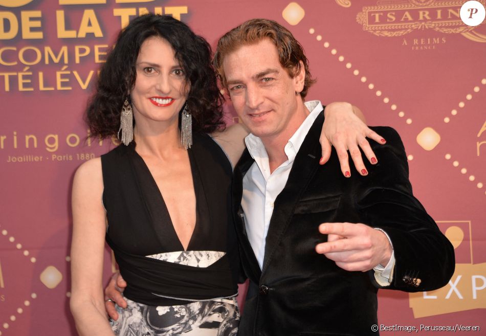 Sylvie Ortega et Ludovic Chancel - Cérémonie des "Gold prix de la TNT 2016" au Théâtre Bobino à Paris le 6 juin 2016. © Perusseau/Veeren/Bestimage
