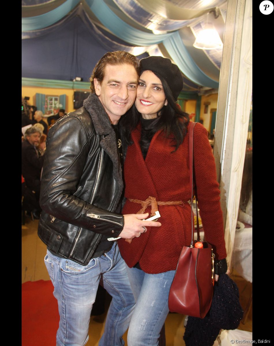 Ludovic Chancel (le fils de Sheila) et Sylvie Ortega Munos - Soirée d'ouverture de la "Foire du Trône" à Paris, le 25 mars 2016. © Baldini/Bestimage