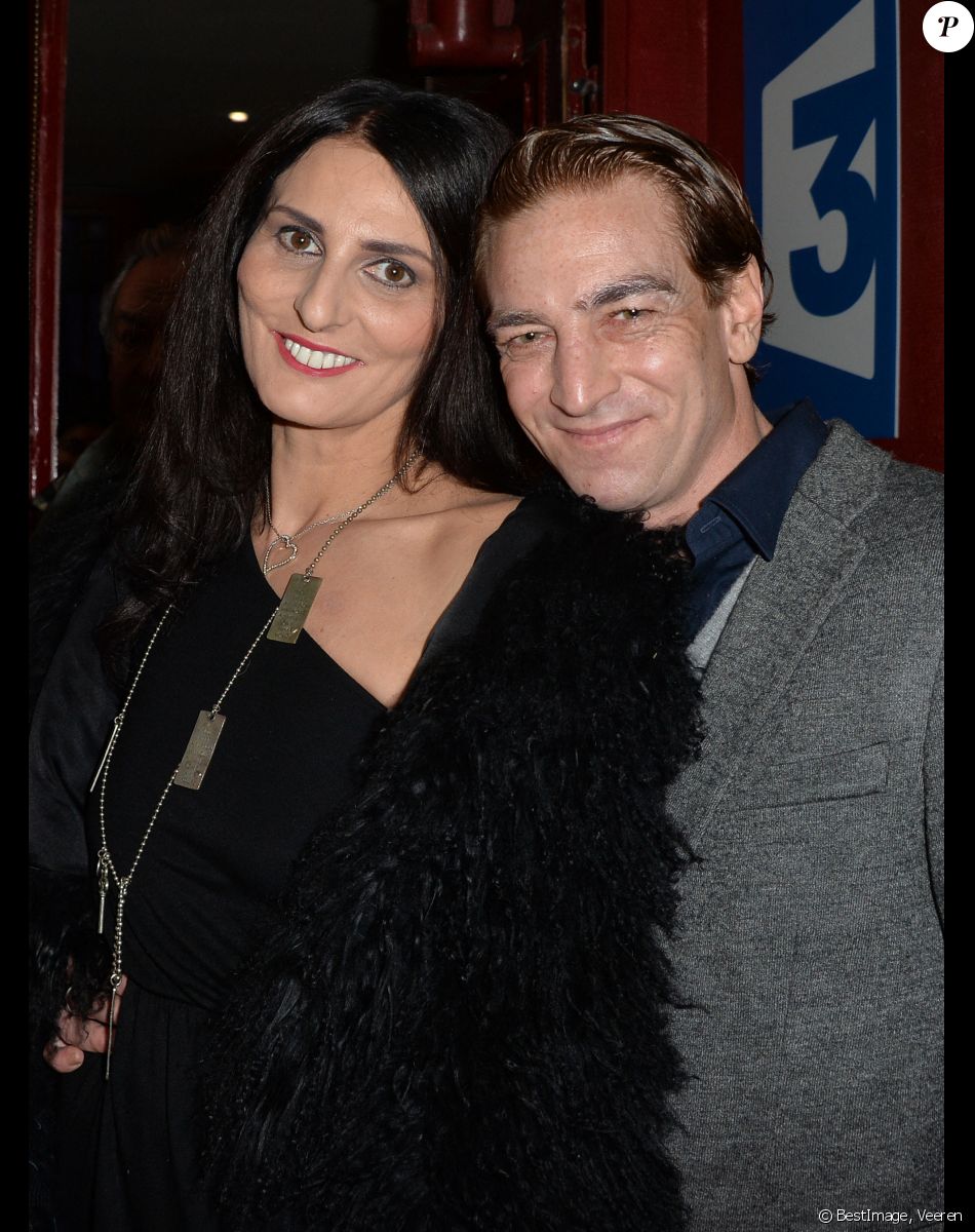 Ludovic Chancel (fils de Sheila) et Sylvie Ortega Munos - Générale de la pièce "Big Bang" de Igor et Grichka Bogdanoff (Bogdanov) au théâtre du Gymnase à Paris le 8 février 2016. © Veeren/Bestimage