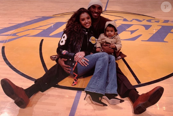 Kobe Bryant, Vanessa Bryant et leur fille Natalia. Photo publiée le 19 janvier 2021.