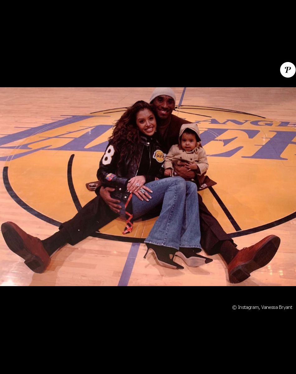 Kobe Bryant, Vanessa Bryant et leur fille Natalia. Photo publiée le 19 janvier 2021.