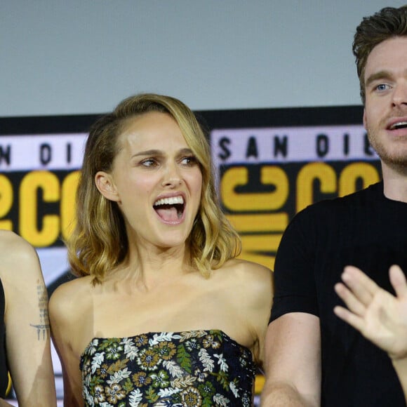 Angelina Jolie, Lia McHugh, Natalie Portman, Richard Madden - "Marvel Studios" - 3ème jour - Comic-Con International 2019 au "San Diego Convention Center" à San Diego, le 20 juillet 2019.