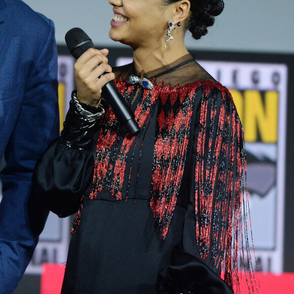 Chris Hemsworth et Tessa Thompson - "Marvel Studios" - 3ème jour - Comic-Con International 2019 au "San Diego Convention Center" à San Diego, le 20 juillet 2019.