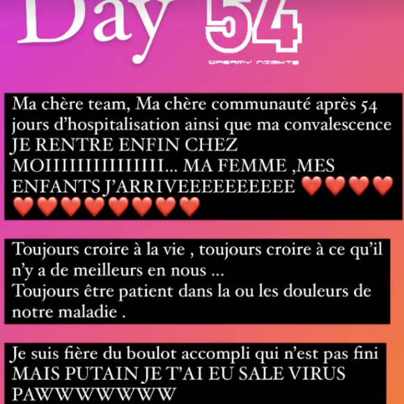 Moundir rentre chez lui après près de deux mois d'hôpital.