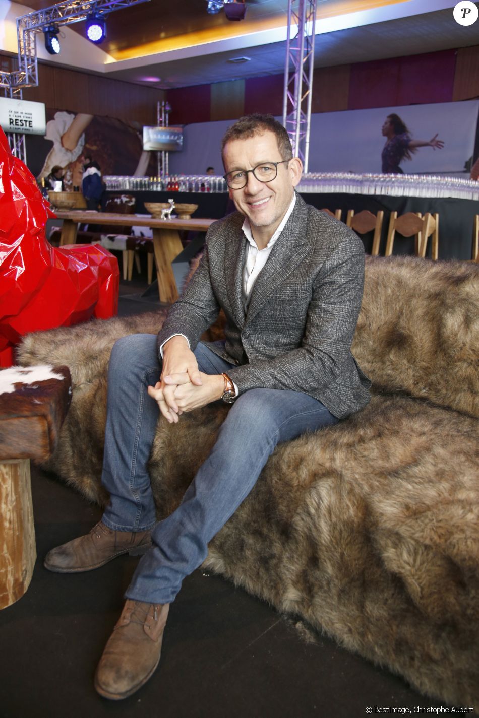 Dany Boon pour le film "Le Lion" lors de l'Alpe d'Huez 2020, 23ème festival international du film de comédie le 15 janvier 2020. Christophe Aubert via Bestimage