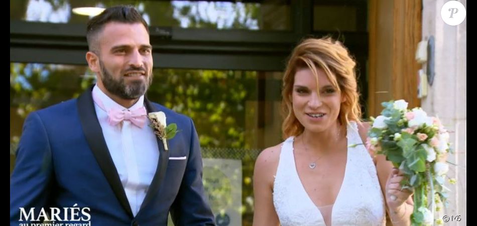 Mariage de Marianne et Aurélien dans "Mariés au premier regard 2021", le 19 avril, sur M6