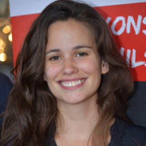 Lucie Lucas - Petits Déjeuners Du Coeur au profit de l'association Mécénat Chirurgie Cardiaque au Café de la Paix à Paris. Le 5 juin 2018. © Giancarlo Gorassini / Bestimage