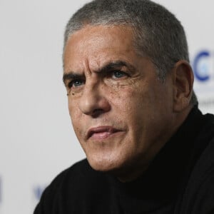 L'acteur français Samy Naceri en conférence de presse à Moscou pour présenter le film Teacher.