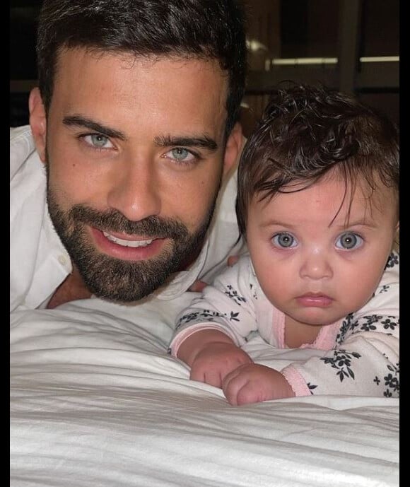 Vincent Queijo et sa fille Maria-Valentina sur Instagram, le 22 mars 2021