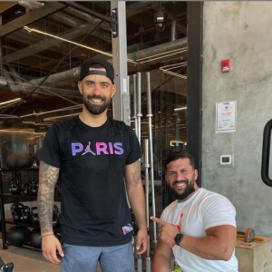 Vincent Queijo et son coach sportif sur Instagram, le 27 février 2021