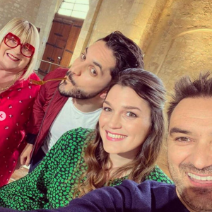 Pépée Le Mat jurée dans "Mon gâteau est le meilleur de France" avec Cyril Lignac, Merouan Bounekraf et Louise Petitrenaud - Instagram