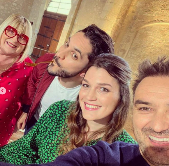 Pépée Le Mat jurée dans "Mon gâteau est le meilleur de France" avec Cyril Lignac, Merouan Bounekraf et Louise Petitrenaud - Instagram