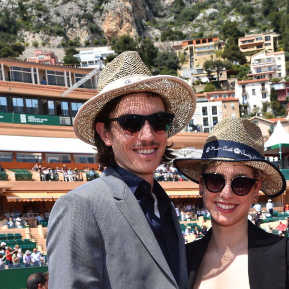 Jazmin Grace Grimaldi (la fille du prince Albert II de Monaco) et son compagnon Ian Mellencamp assistent au Rolex Monte Carlo Masters 2018 de tennis, au Monte Carlo Country Club à Roquebrune Cap Martin le 18 avril 2018. © Bruno Bebert / Bestimage