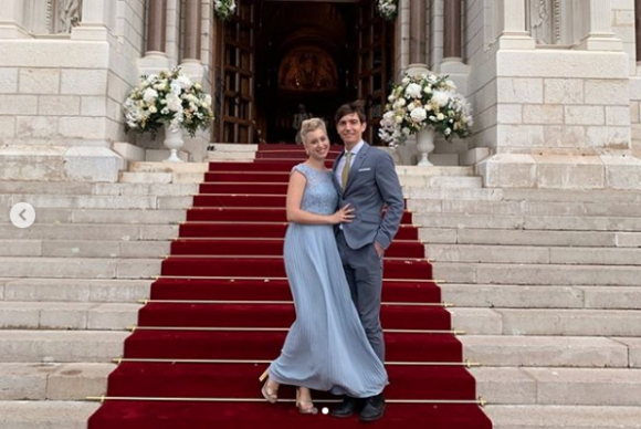 Jazmin Grace Grimaldi au mariage de son cousin Louis Ducruet. Les 26 et 27 juillet 2019 à Monaco.