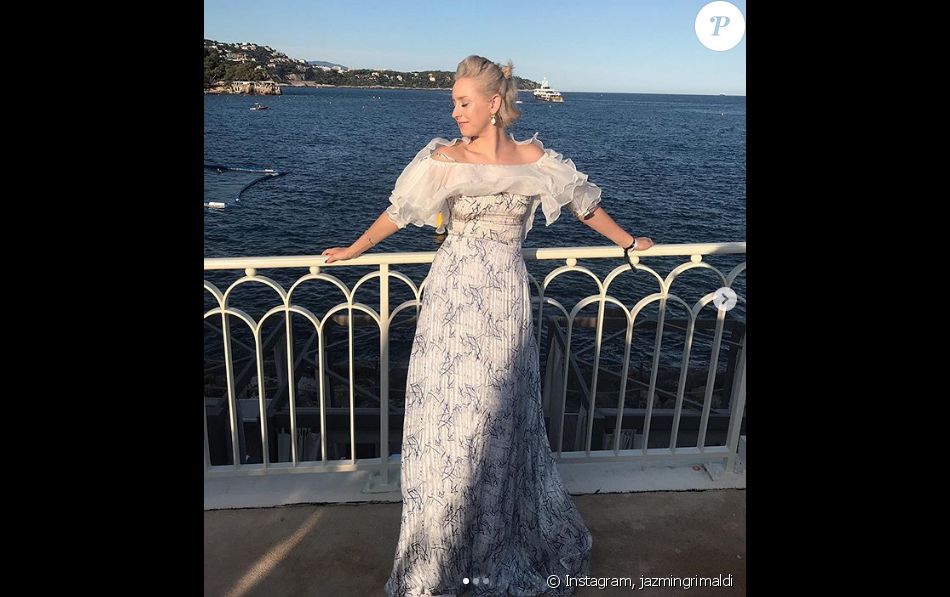 Jazmin Grimaldi, la fille aînée du prince Albert, de passage à Monaco cet été. Août 2019.
