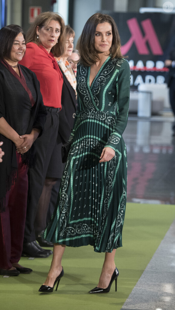 La reine Letizia d'Espagne à Madrid le 13 décembre 2018.