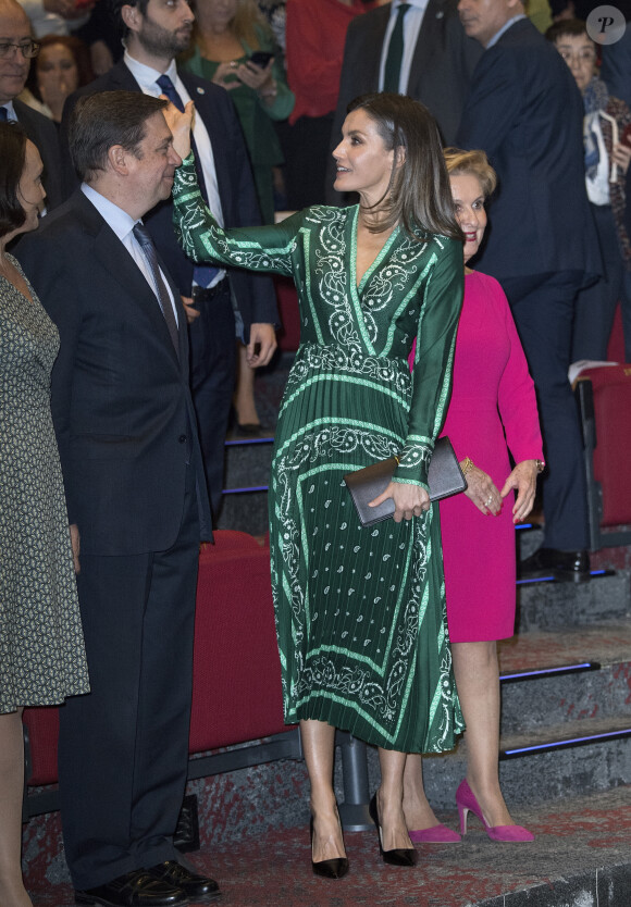 La reine Letizia d'Espagne à Madrid le 13 décembre 2018.