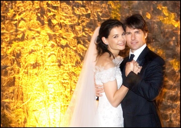 Photo de mariage de Katie Holmes et Tom Cruise, en Italie, le 18 novembre 2006
