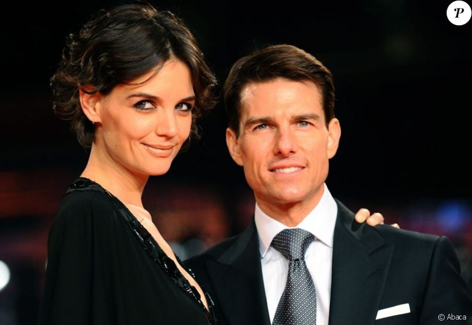 Tom Cruise et son ex-femme Katie Holmes lors de la première de Walkyrie ...