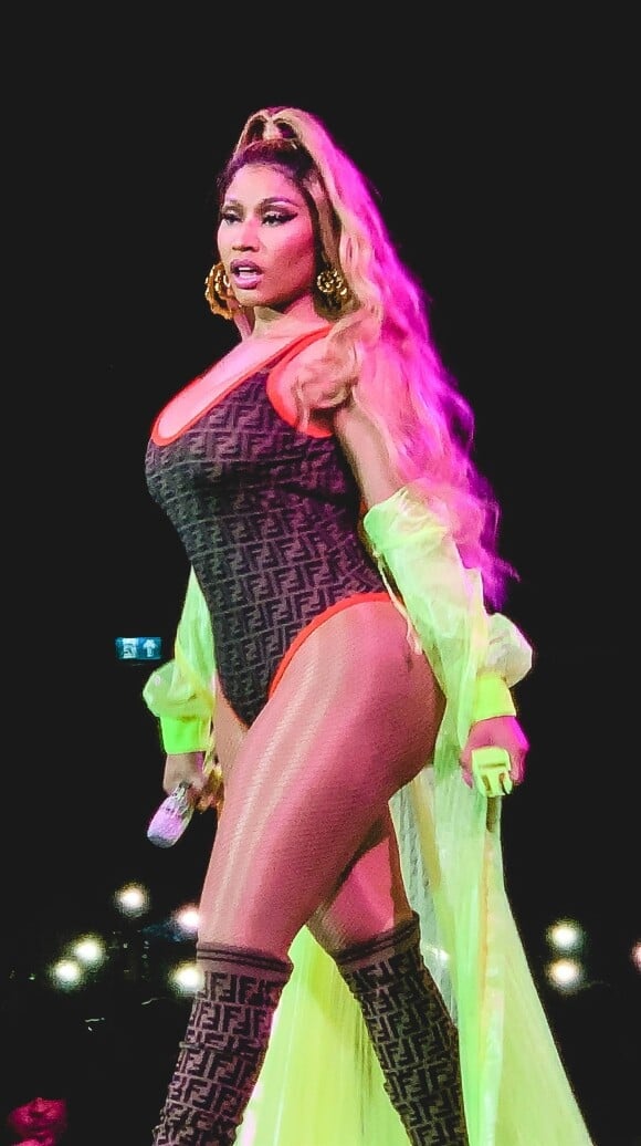 Nicki Minaj en concert lors de sa tournée Nicki World Tour au Birmingham Arena à Birmingham, Royaume Uni, le 14 mars 2019