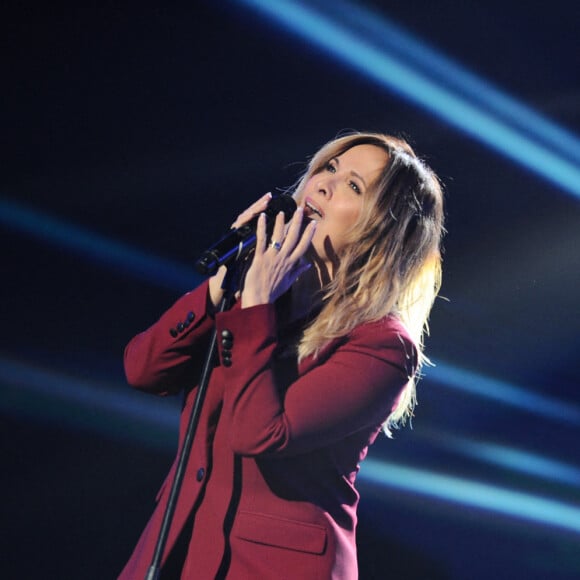 Exclusif - Hélène Segara - 2ème partie de soirée - Enregistrement de l'émission "Duos Mystères" à la Seine Musicale à Paris, qui sera diffusée le 26 février sur TF1. Le 1er février 2021 © Gaffiot-Moreau / Bestimage