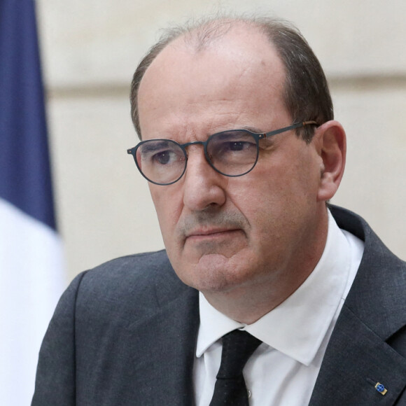Le premier ministre, Jean Castex donne une conférence de presse à l'issue du conseil des ministres du 28 avril 2021, au palais de l'Elysée à Paris, France. © Stéphane Lemouton/Bestimage