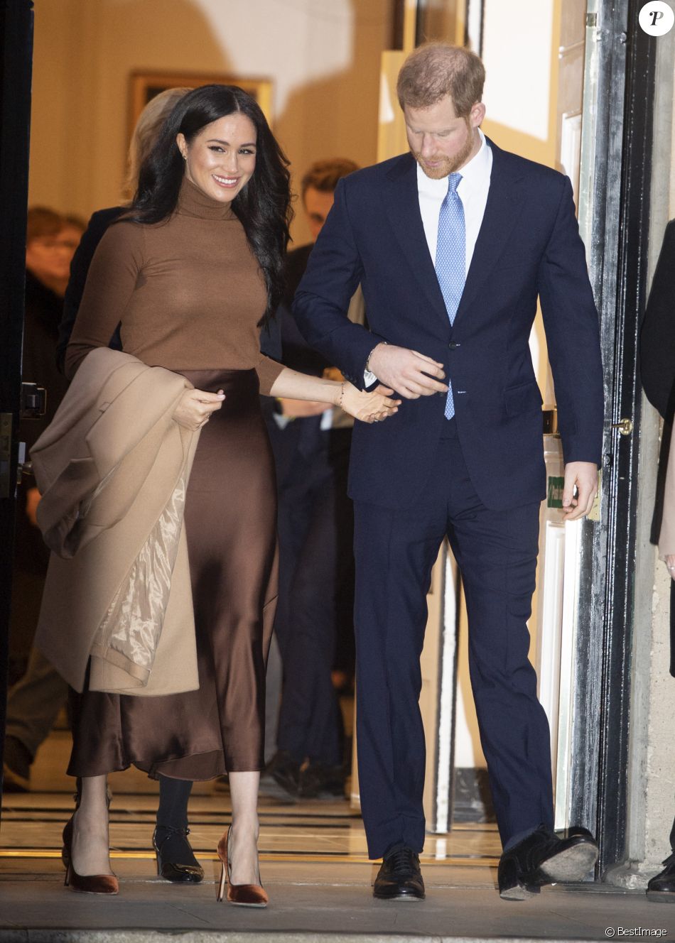 Meghan Markle, duchesse de Sussex, et le prince Harry, duc de Sussex, ont honoré leur premier engagement de l'année, en se rendant à la Canada House à Londres. Le 7 janvier 2020 7 January 2020.