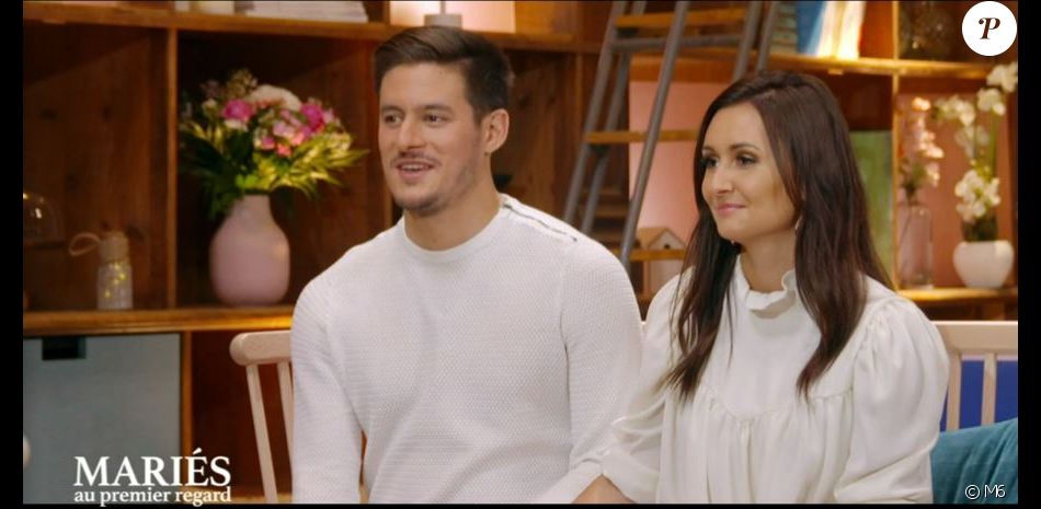 Emeline et Frédéric dans "Mariés au premier regard" sur M6