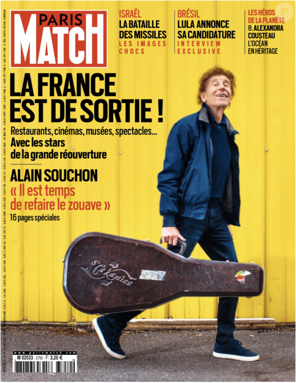 Couverture de Paris Match, sorti le 20 mai 2021.
