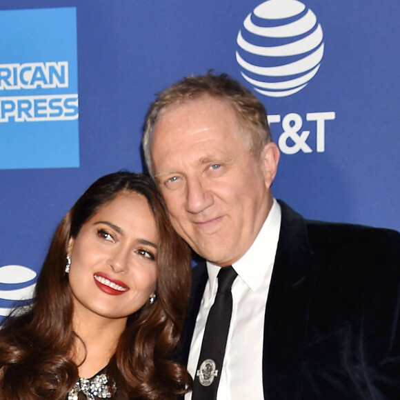Salma Hayek et son mari François-Henri Pinault - Palm Springs International Film Festival Awards Gala, le 2 janvier 2019