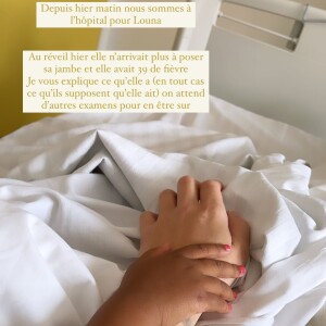 Emilie Fiorelli annonce que sa fille a été hospitalisée sur Instagram.