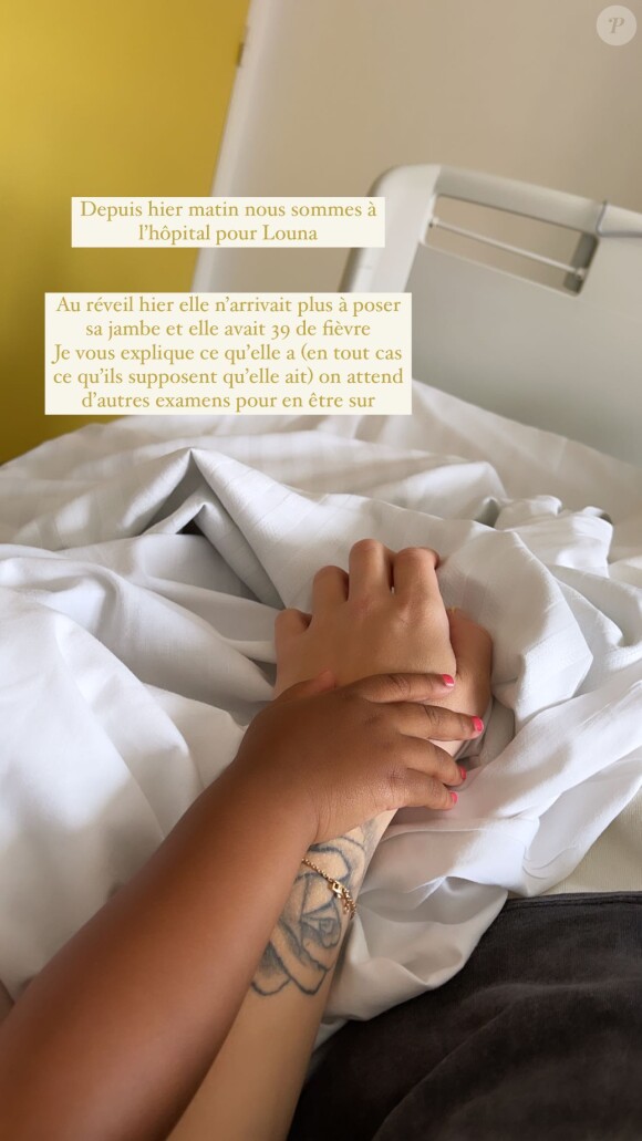 Emilie Fiorelli annonce que sa fille a été hospitalisée sur Instagram.
