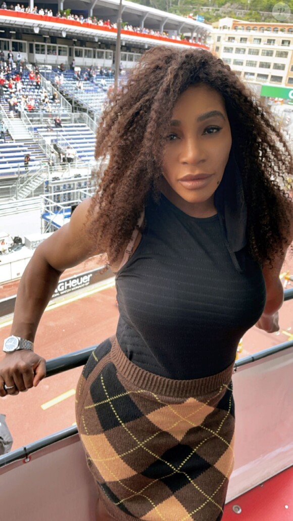 Serena Williams au GP de Monaco le 23 mai 2021.