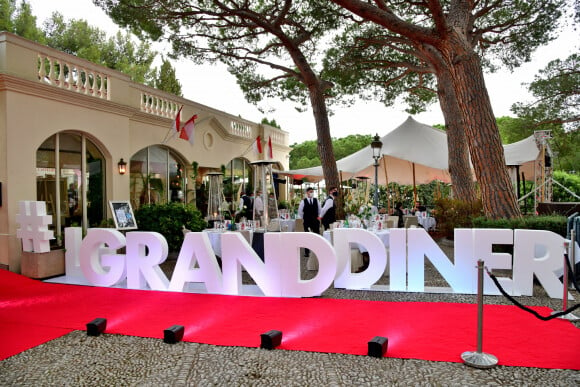 Exclusif Illustration - Le Grand Dîner s'est installé à Monaco pendant le 78ème Grand Prix de Formule 1 au Castel Roc, l'établissement situé en face du palais princier, le 22 mai 2021.© Bruno Bebert/Bestimage