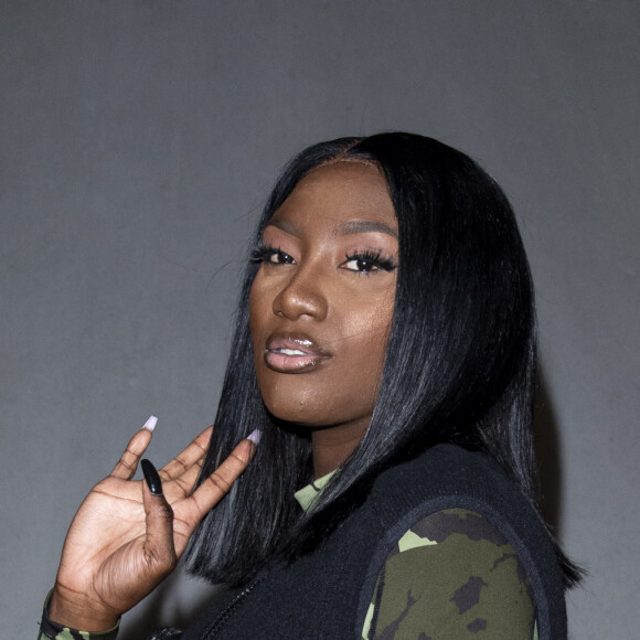 Exclusif - Aya Nakamura lors de la présentation de la collection Yeezy au siège du Parti Communiste à Paris