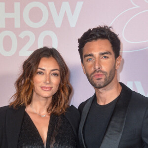 Rachel Legrain-Trapani et Valentin Léonard - Photocall du défilé Etam Live Show 2020 à Paris le 29 septembre 2020. © Pool Agence Bestimage 