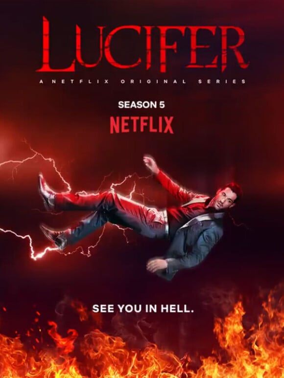 Tom Ellis dans la saison 5 de la série "Lucifer", sur Netflix.