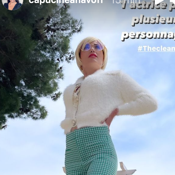 Capucine Anav dévoile son nouveau look pour un tournage - Instagram