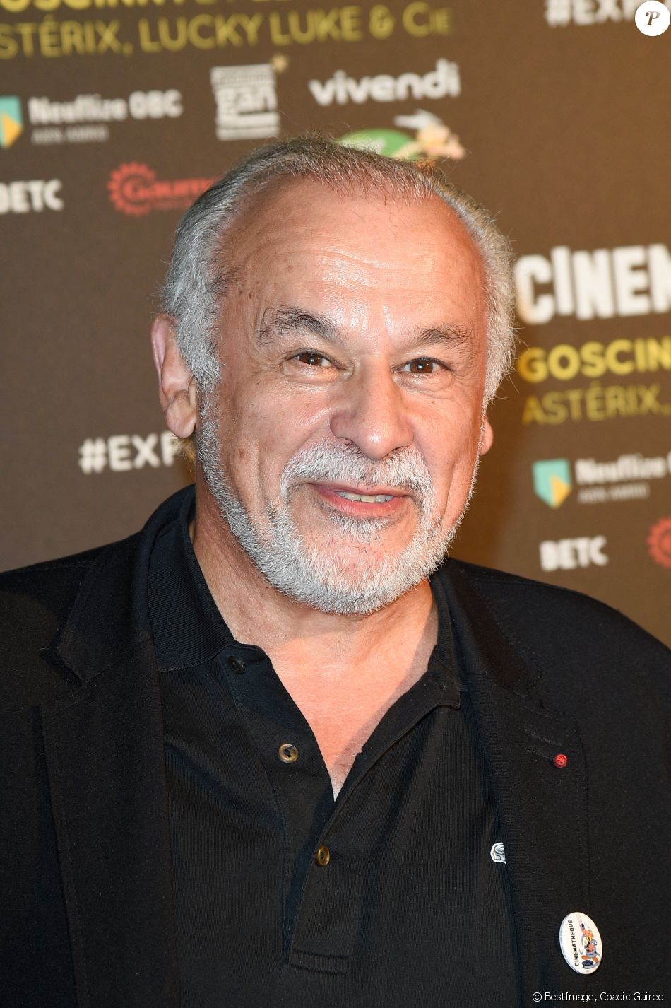 Francis Perrin - Exposition "Goscinny et le cinéma - Astérix, Lucky Luke et Cie" à la Cinémathèque française à Paris le 2 octobre 2017. © Coadic Guirec/Bestimage